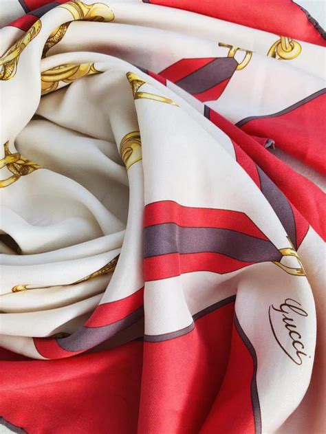 vintage gucci silk scarves